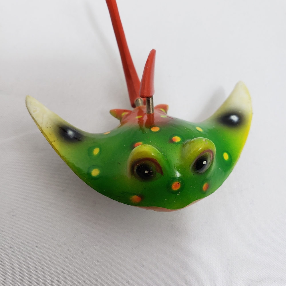 Vintage Rare Hand Painted Colorful Stingray Figurine